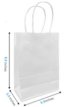 Load image into Gallery viewer, Paper takeout bags with twisted handles|5.3"x 3.5"x 8.5"|W12720