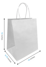 Load image into Gallery viewer, Paper takeout bags with twisted handles|10"x 6.5"x 12"|W12781